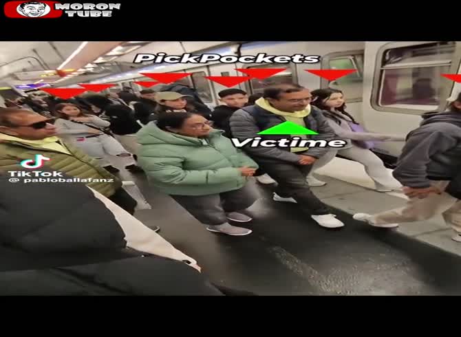 Video :The organization of pickpockets is astounding!